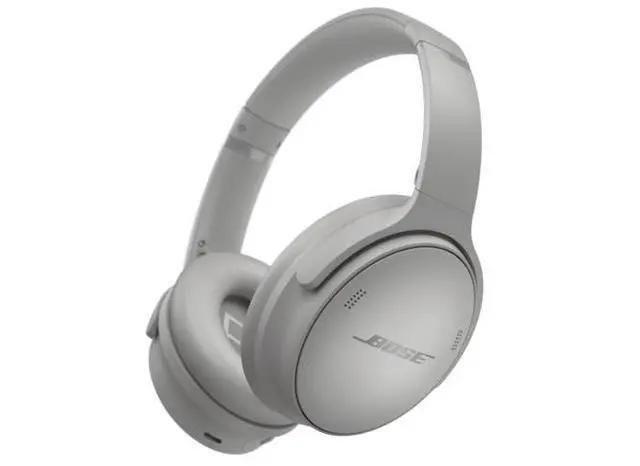 Alt view image 4 of 9 - Bose QuietComfort Wireless Noise Cancelling Over-the-ear Headphones - Moonlight Grey