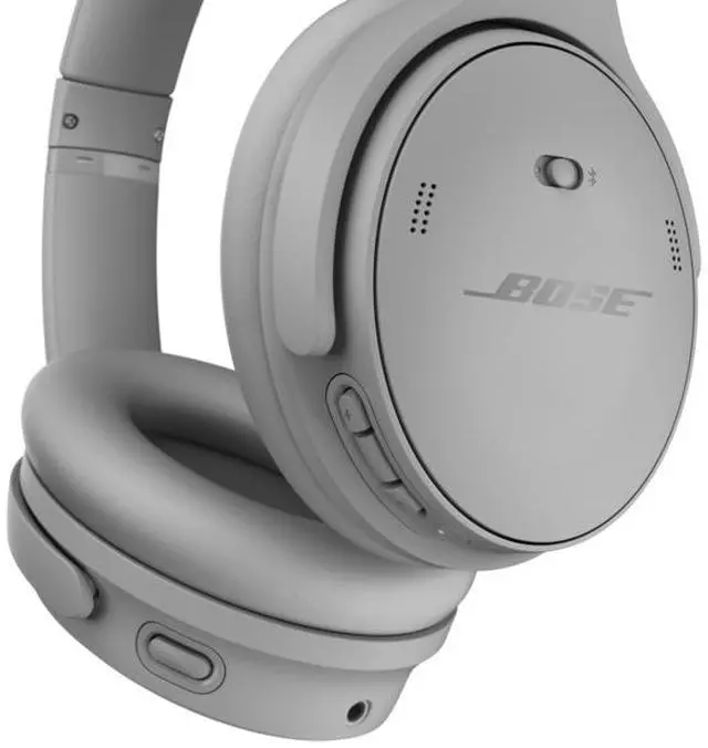Alt view image 5 of 9 - Bose QuietComfort Wireless Noise Cancelling Over-the-ear Headphones - Moonlight Grey