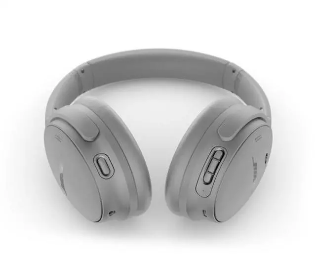 Alt view image 6 of 9 - Bose QuietComfort Wireless Noise Cancelling Over-the-ear Headphones - Moonlight Grey