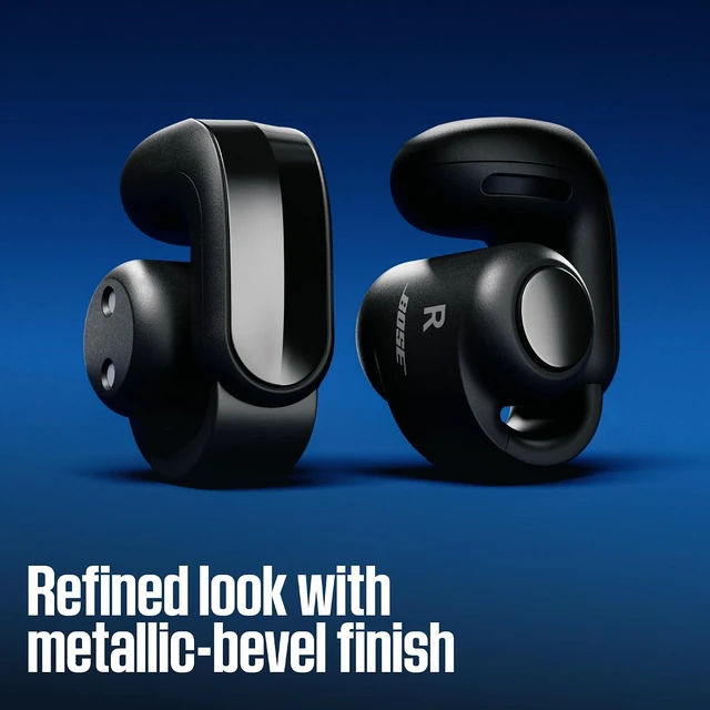 Alt view image 4 of 16 - Bose Ultra Open Earbuds (2nd Gen) - Open-Ear, Clip-On, Wireless Earbuds, Bluetooth, Immersive Audio, Wireless Charging, Up to 28 Hrs of Audio, Ideal for Traveling, School, and Office, Black