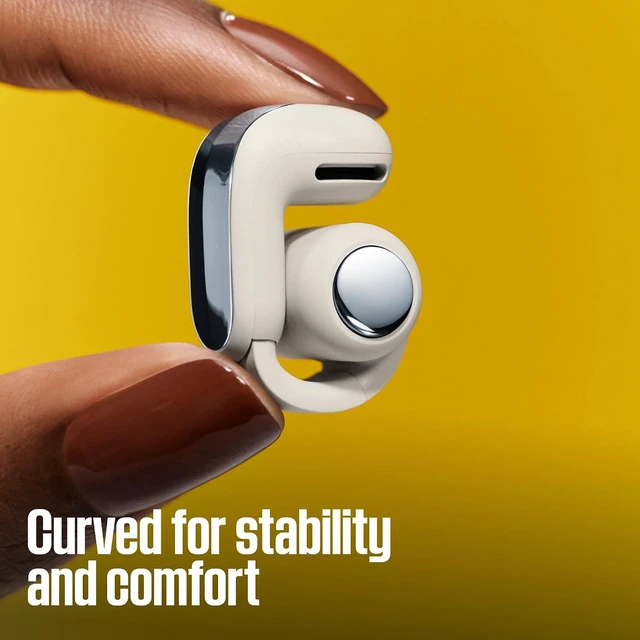 Alt view image 6 of 16 - Bose Ultra Open Earbuds (2nd Gen) - Open-Ear, Clip-On, Wireless Earbuds, Bluetooth, Immersive Audio, Wireless Charging, Up to 28 Hrs of Audio, Ideal for Traveling, School, and Office, White