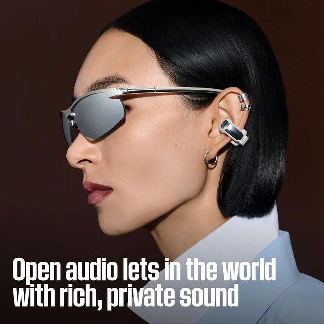 Alt view image 3 of 16 - Bose Ultra Open Earbuds (2nd Gen) - Open-Ear, Clip-On, Wireless Earbuds, Bluetooth, Immersive Audio, Wireless Charging, Up to 28 Hrs of Audio, Ideal for Traveling, School, and Office, White
