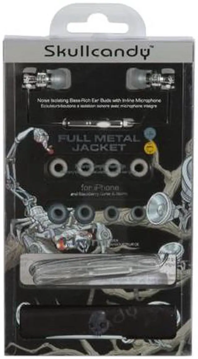 Alt view image 2 of 2 - Skullcandy - (FMJ) Full Metal Jacket Headset for iPhone - CHROME
