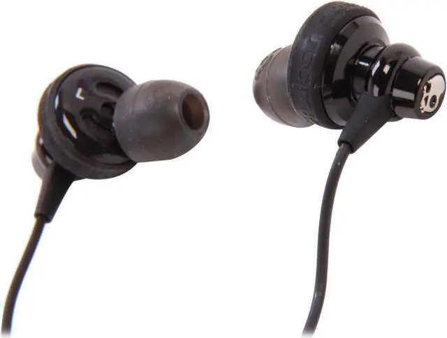 Alt view image 2 of 4 - Skullcandy Heavy Metal Black S2HMCY-003 3.5mm Connector In-Ear Headphones with Microphone (Black)