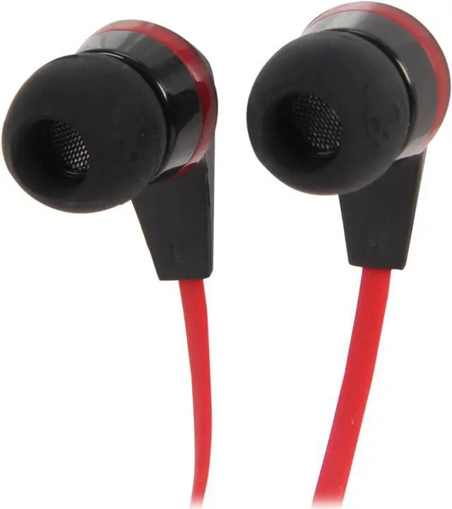 Alt view image 3 of 7 - Skullcandy Black/Red S2IKDY-010 3.5mm Connector Ink'd 2.0 Earbud Headphones with Mic, Black/ Red