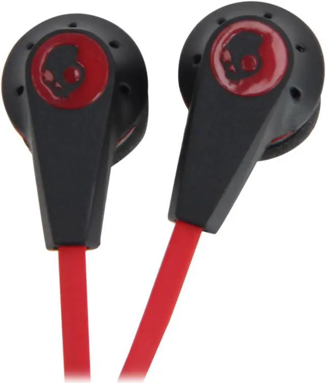 Alt view image 5 of 7 - Skullcandy Black/Red S2IKDY-010 3.5mm Connector Ink'd 2.0 Earbud Headphones with Mic, Black/ Red