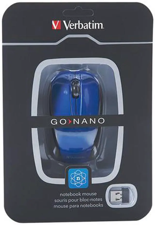 Alt view image 5 of 5 - Verbatim Nano Blue 2.4 GHz Wireless Optical Notebook Mouse