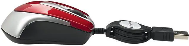Alt view image 2 of 3 - Verbatim 97255 Red 1 x Wheel USB Wired Optical Travel Mouse