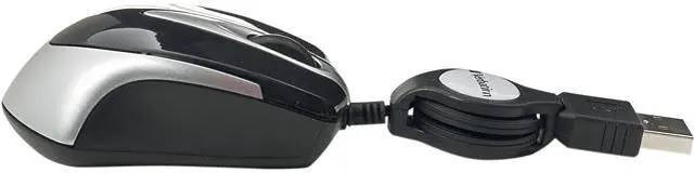 Alt view image 2 of 3 - Verbatim 97256 Black 1 x Wheel USB Wired Optical Travel Mouse