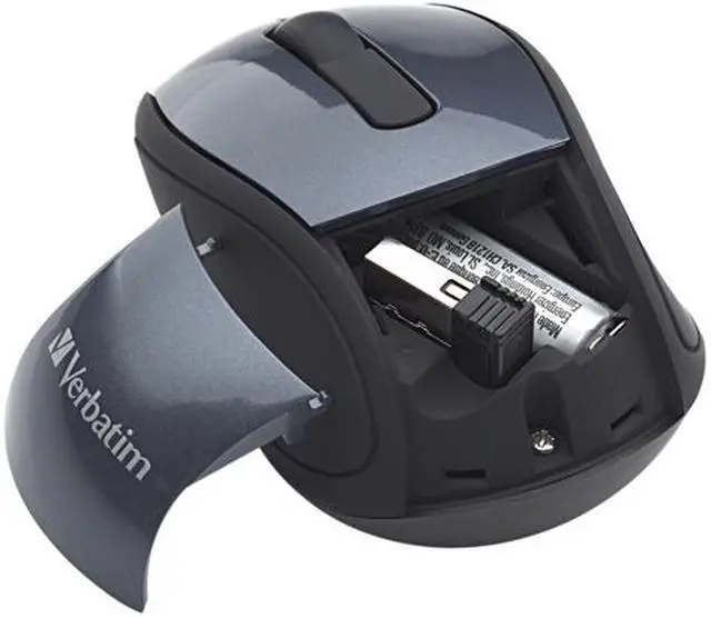 Alt view image 2 of 4 - Verbatim 97470 Graphite 3 Buttons 1 x Wheel USB RF Wireless Optical Mouse