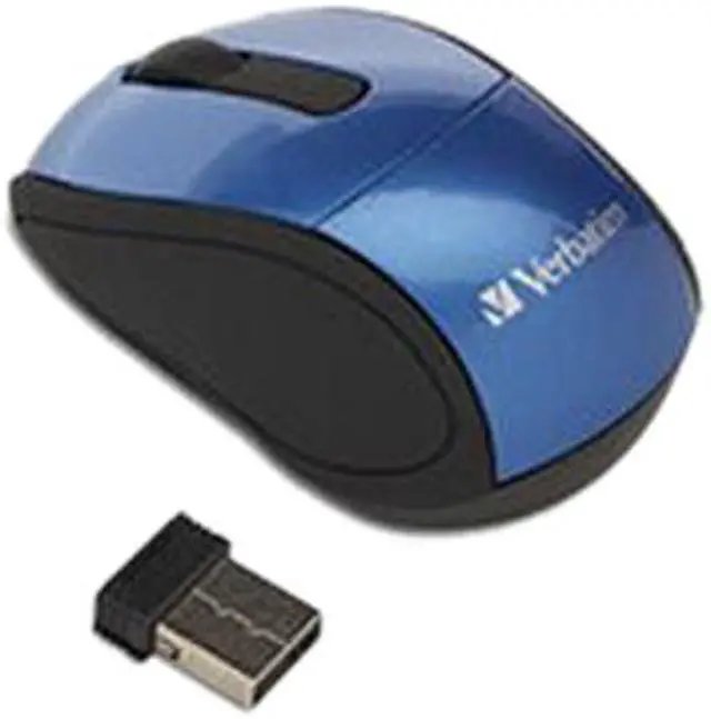 Alt view image 3 of 4 - Verbatim 97471 Blue 3 Buttons 1 x Wheel USB RF Wireless Optical Mouse