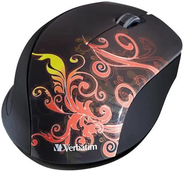 Alt view image 2 of 6 - Verbatim 97782 Burnt Orange 1 x Wheel USB 2.0 RF Wireless Optical Design Mouse