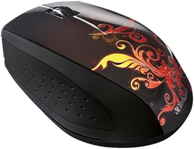 Main image of Verbatim 97782 Burnt Orange 1 x Wheel USB 2.0 RF Wireless Optical Design Mouse