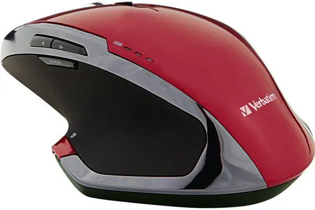 Main image of Verbatim 99021 Red 8 Buttons 1 x Wheel RF Wireless Mouse