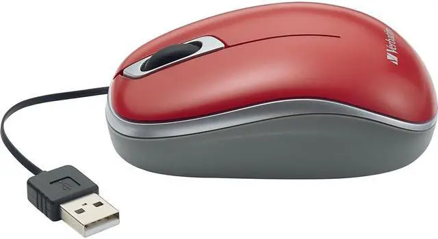 Alt view image 2 of 8 - Verbatim Optical Wires USB Type A 1000 DPI Symmetrical Mouse