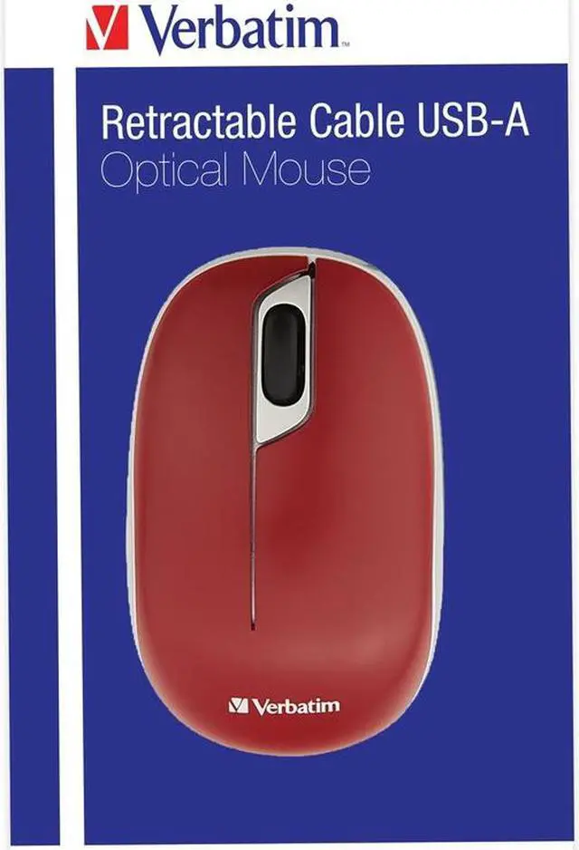 Alt view image 6 of 8 - Verbatim Optical Wires USB Type A 1000 DPI Symmetrical Mouse
