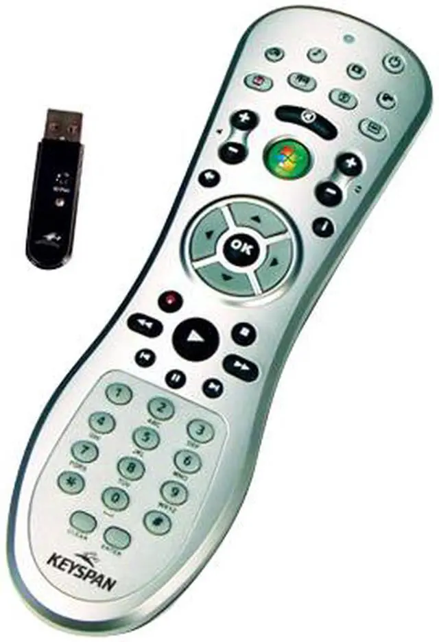 Main image of KEYSPAN ER-V2 Silver RF Wireless RF Remote for Windows Vista