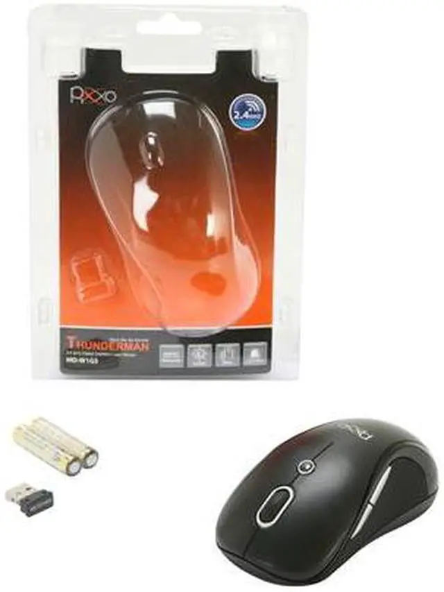 Alt view image 9 of 9 - Pixxo MD-W1G5 Black 1 x Wheel 2.4GHz Wireless Laser Mouse