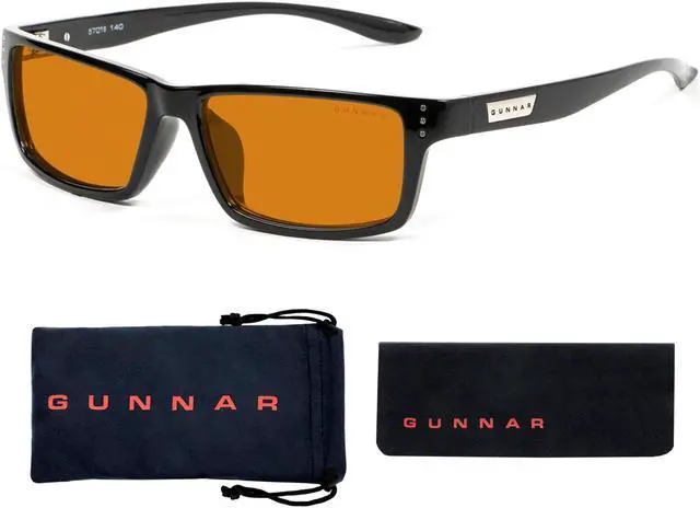 Alt view image 2 of 4 - GUNNAR RIOT Onyx Frame (Amber Max Lens) Tint 98% Blue Light & 100% UV Protection, RIO-00112