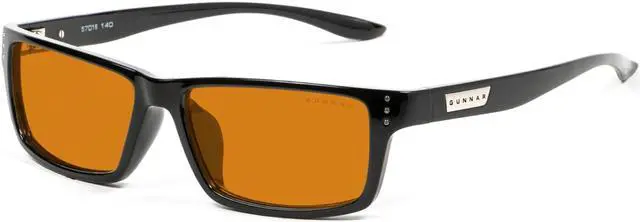 Alt view image 4 of 4 - GUNNAR RIOT Onyx Frame (Amber Max Lens) Tint 98% Blue Light & 100% UV Protection, RIO-00112