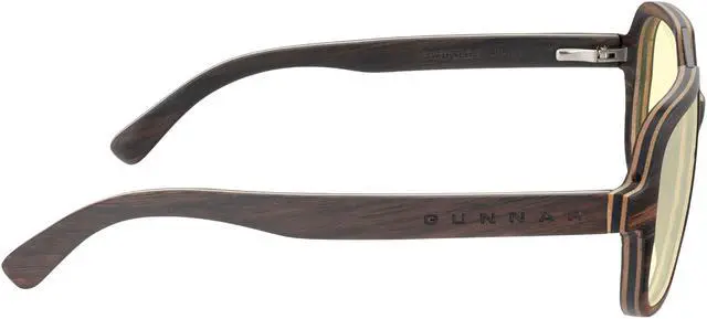 Alt view image 4 of 4 - GUNNAR HUMBOLDT Computer glasses Ebony Frame (Amber Lens) 65% Blue Light & 100% UV Protection, HUM-12301