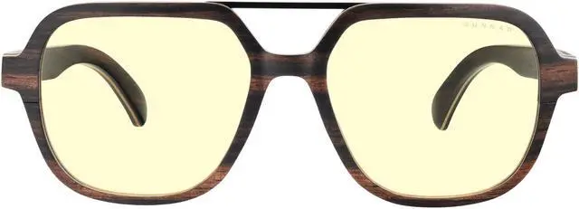 Main image of GUNNAR HUMBOLDT Computer glasses Ebony Frame (Amber Lens) 65% Blue Light & 100% UV Protection, HUM-12301