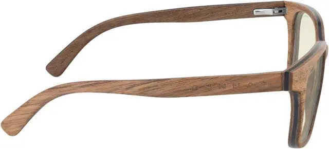 Alt view image 4 of 5 - GUNNAR GROOT MARVEL EDITION Computer Glasses Walnut Frame (Clear Lens) 35% Blue Light & 100% UV Protection, GRT-11409