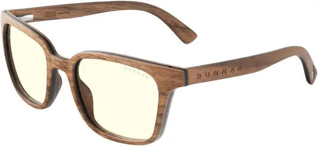 Alt view image 3 of 5 - GUNNAR GROOT MARVEL EDITION Computer Glasses Walnut Frame (Clear Lens) 35% Blue Light & 100% UV Protection, GRT-11409