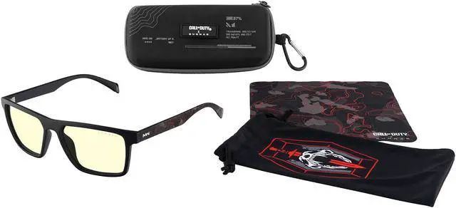 Alt view image 3 of 5 - GUNNAR CALL OF DUTY ALPHA EDITION Onyx Infrared Frame (Amber Lens) Tint 65% Blue Light & 100% UV Protection, ALP-04901