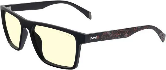 Main image of GUNNAR CALL OF DUTY ALPHA EDITION Onyx Infrared Frame (Amber Lens) Tint 65% Blue Light & 100% UV Protection, ALP-04901