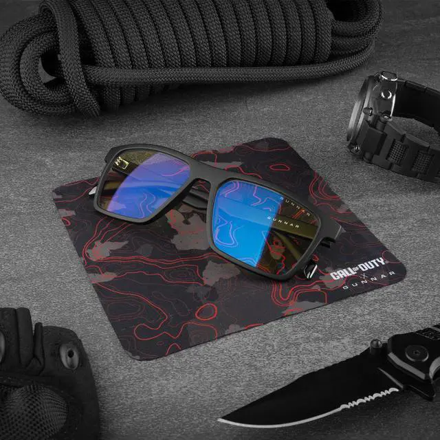 Alt view image 5 of 5 - GUNNAR CALL OF DUTY ALPHA EDITION Onyx Infrared Frame (Amber Lens) Tint 65% Blue Light & 100% UV Protection, ALP-04901
