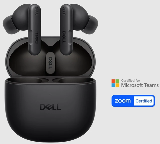 Main image of Dell Pro Plus EB525 Microsoft Teams Certification - Stereo - True Wireless - Bluetooth - 98.4 ft - 20 Hz to - Black