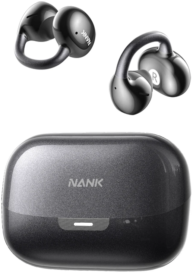 Main image of NANK Clip Super2, Clip On Earbuds Open Ear, Bluetooth 6.0, 30H Playtime, Clip-on Headphones, Dual Device Connection, Touch Control, Type-C Charging, Secure Comfort for Running, Workout & Daily Use