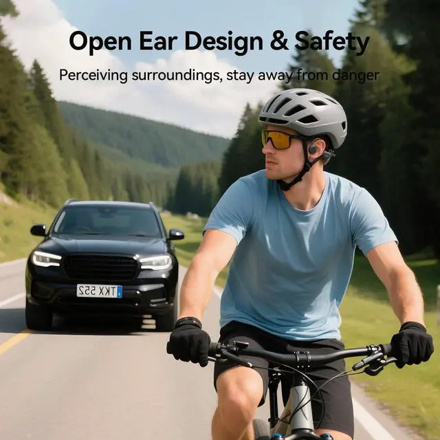 Alt view image 3 of 7 - NANK Runner 4 Bone Conduction Wireless Bluetooth Headphones with IPX8+ 8 hours play time + 16 GB MP3 player, Grey