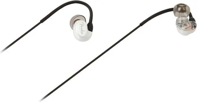 Alt view image 2 of 5 - Fender White CXA1 In Ear Headphone - Mic/3-button - White