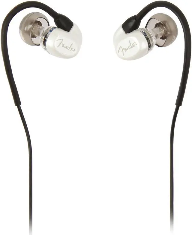 Alt view image 3 of 5 - Fender White CXA1 In Ear Headphone - Mic/3-button - White