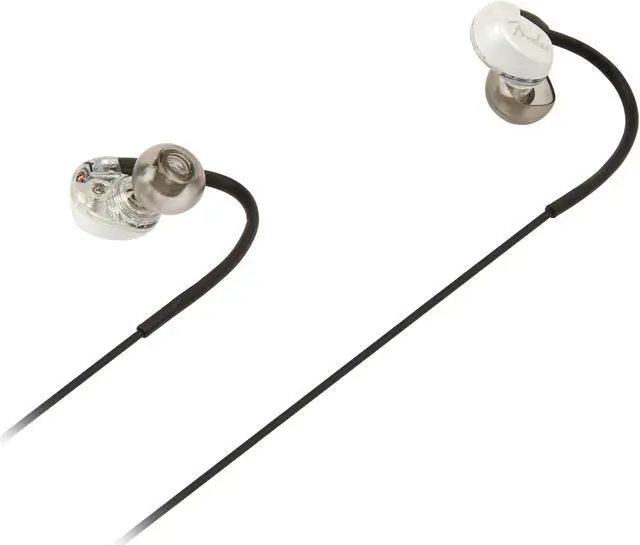 Alt view image 4 of 5 - Fender White CXA1 In Ear Headphone - Mic/3-button - White