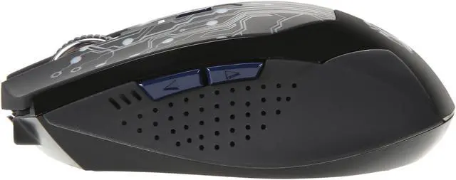 Alt view image 2 of 6 - ENHANCE Wireless Optical Gaming Mouse with Rechargeable Battery, Dynamic 7 Color Changing LED Lights and Adjustable Sensitivity up to 3500 dpi
