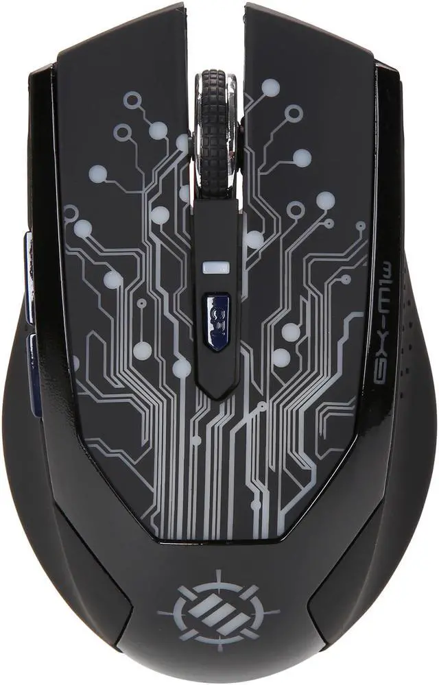 Alt view image 3 of 6 - ENHANCE Wireless Optical Gaming Mouse with Rechargeable Battery, Dynamic 7 Color Changing LED Lights and Adjustable Sensitivity up to 3500 dpi