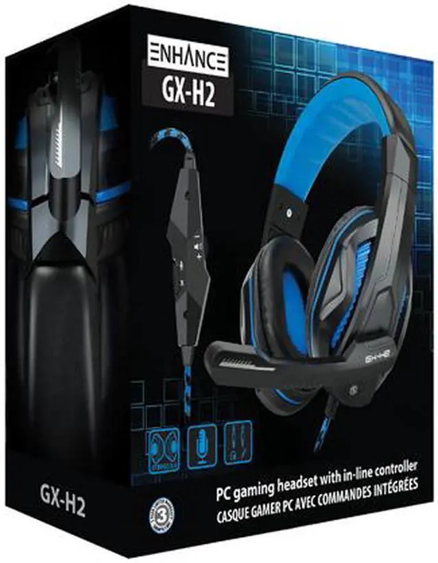 Alt view image 7 of 7 - ENHANCE GX-H2 Computer Gaming Headset with Noise Isolating Ear Pads, Adjustable Mic and Volume Control