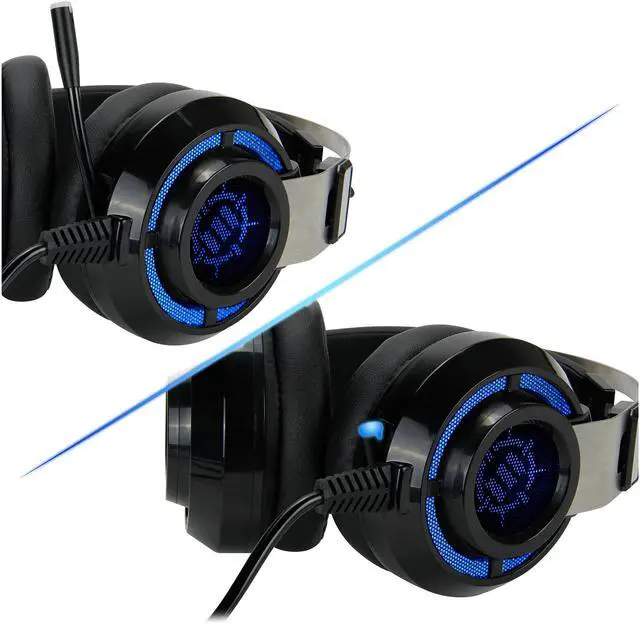 Alt view image 6 of 10 - ENHANCE SCORIA USB PC Gaming Headset with 7.1 Surround Sound, Bass Vibration, Adjustable LED Lighting, Volume Control and Retractable Microphone - TeamSpeak Certified
