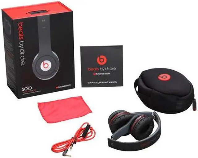 Alt view image 6 of 6 - Monster Beats Solo Over Ear with ControlTalk, Black Matte