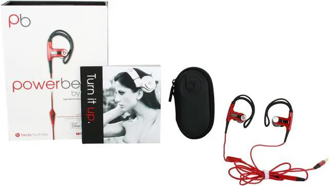 Alt view image 9 of 9 - Powerbeats by Dr.Dre In-Ear Headphone - Red