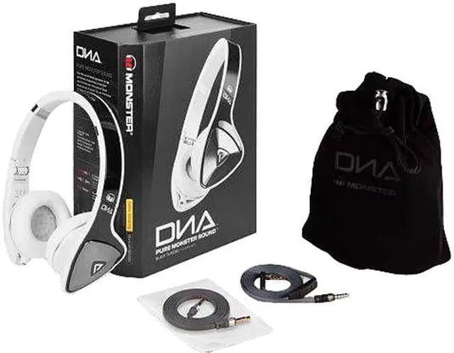 Alt view image 2 of 10 - Monster DNA On-Ear Headphones for iOS - Black Tuxedo
