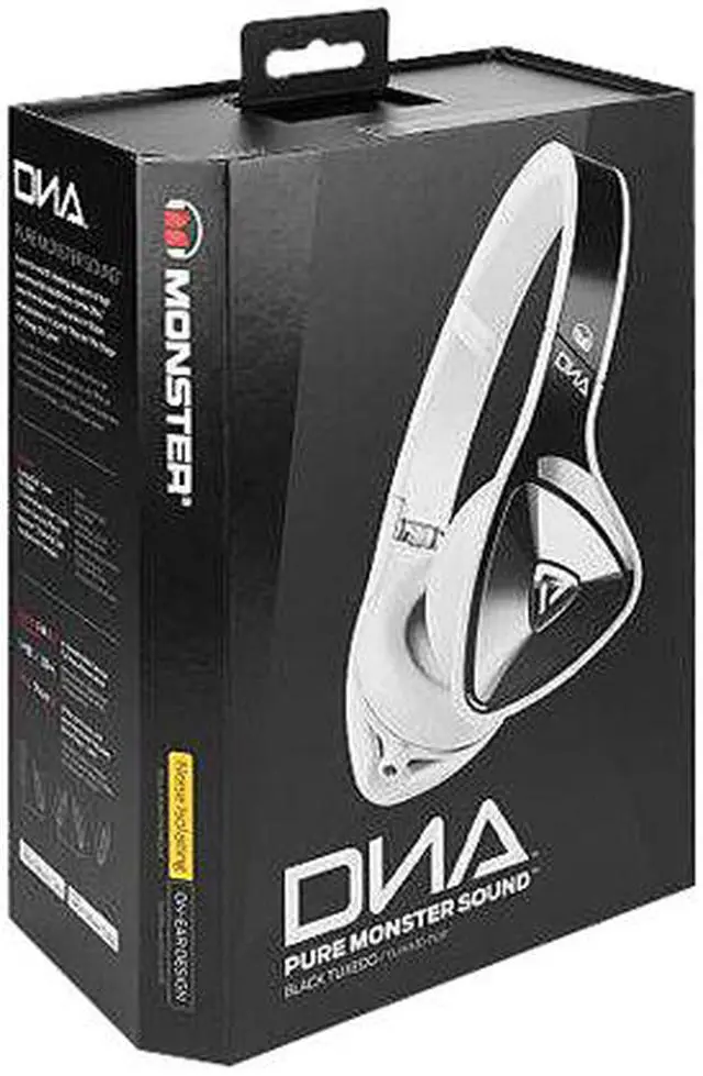 Alt view image 10 of 10 - Monster DNA On-Ear Headphones for iOS - Black Tuxedo