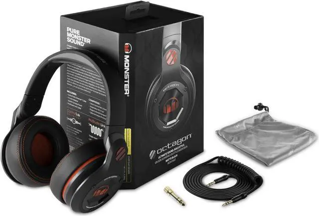 Alt view image 7 of 7 - Monster UFC Octagon Over-Ear Headphones-Black