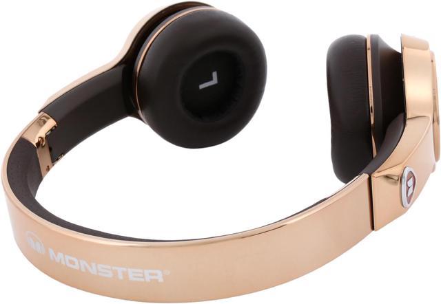 Monster Elements On-Ear Bluetooth Headphones with Controls (Rose
