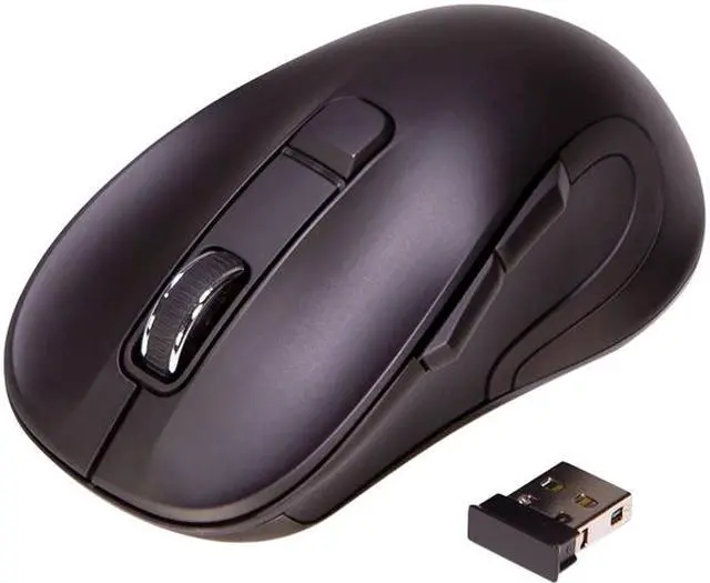 Main image of Innovera IVR62500 Black 6 Buttons 1 x Wheel USB 2.0 2.4 GHz Wireless Laser Hyper-Fast Scrolling Mouse