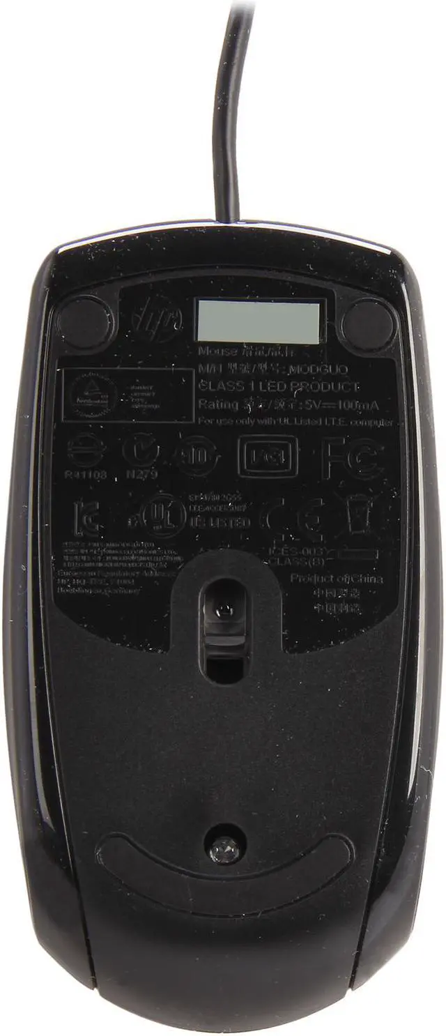 Alt view image 4 of 5 - HP KY619AA#ABA Black 3 Buttons 1 x Wheel USB Wired Optical Mouse