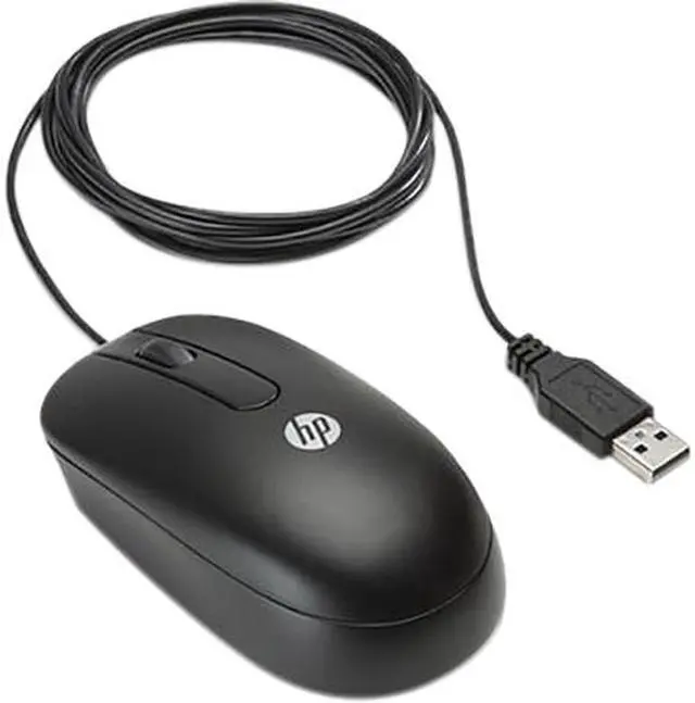 Alt view image 2 of 2 - HP QY777AA Black 3 Buttons 1 x Wheel USB Wired Optical Mouse